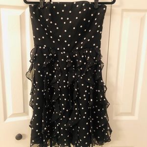 White House Black Market Polka Dot Dress Size 4